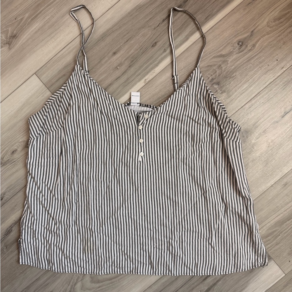 Old Navy Black and White Striped Top